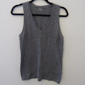 Grey Madewell Tank Top w Pocket/XS